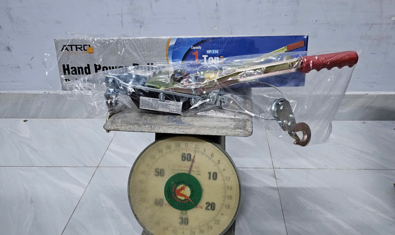 Pa lăng cáp lắc tay 1 tấn